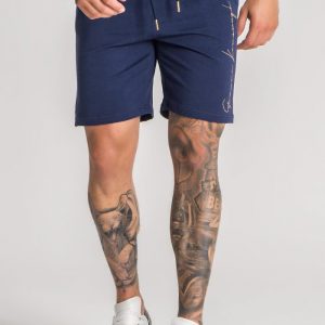 Gianni Kavanagh Black Stud Signature Core Shorts Navy Blue