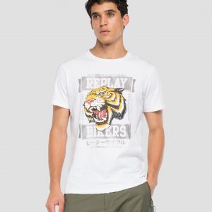 Replay T-Shirt Jersey Bikers White