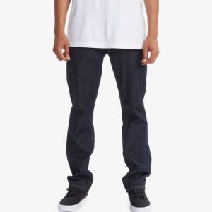 Dc Shoes calças Dc Mens Worker Straight Denim Indigo Rinse