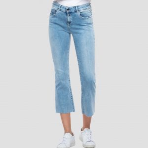 Replay Flare Crop Boot Cut Fit Faaby Deep Blue