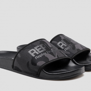 Replay Up Camo Camo Dark Grey