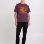 Franklin&Marshall Jersey T-Shirt With Campus Print Red