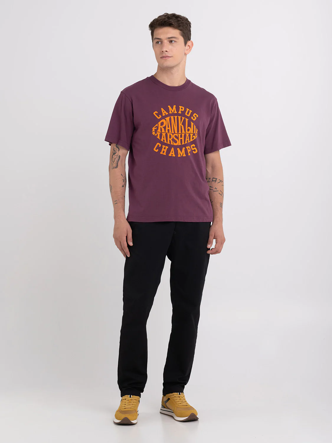 Franklin&Marshall Jersey T-Shirt With Campus Print Red