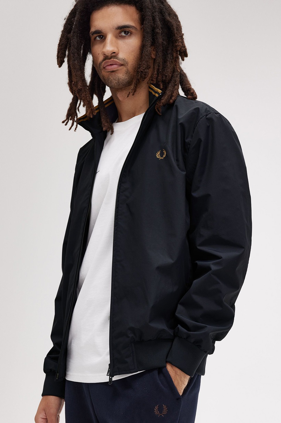 Fred Perry Brentham Jacket Navy