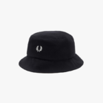 Fred Perry Pique Bucket Hat Black/Snow White