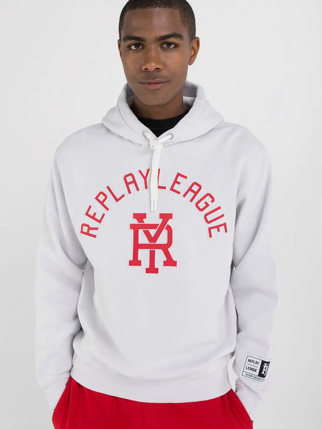 Replay Hoodie Sweatshirt Replay League off White