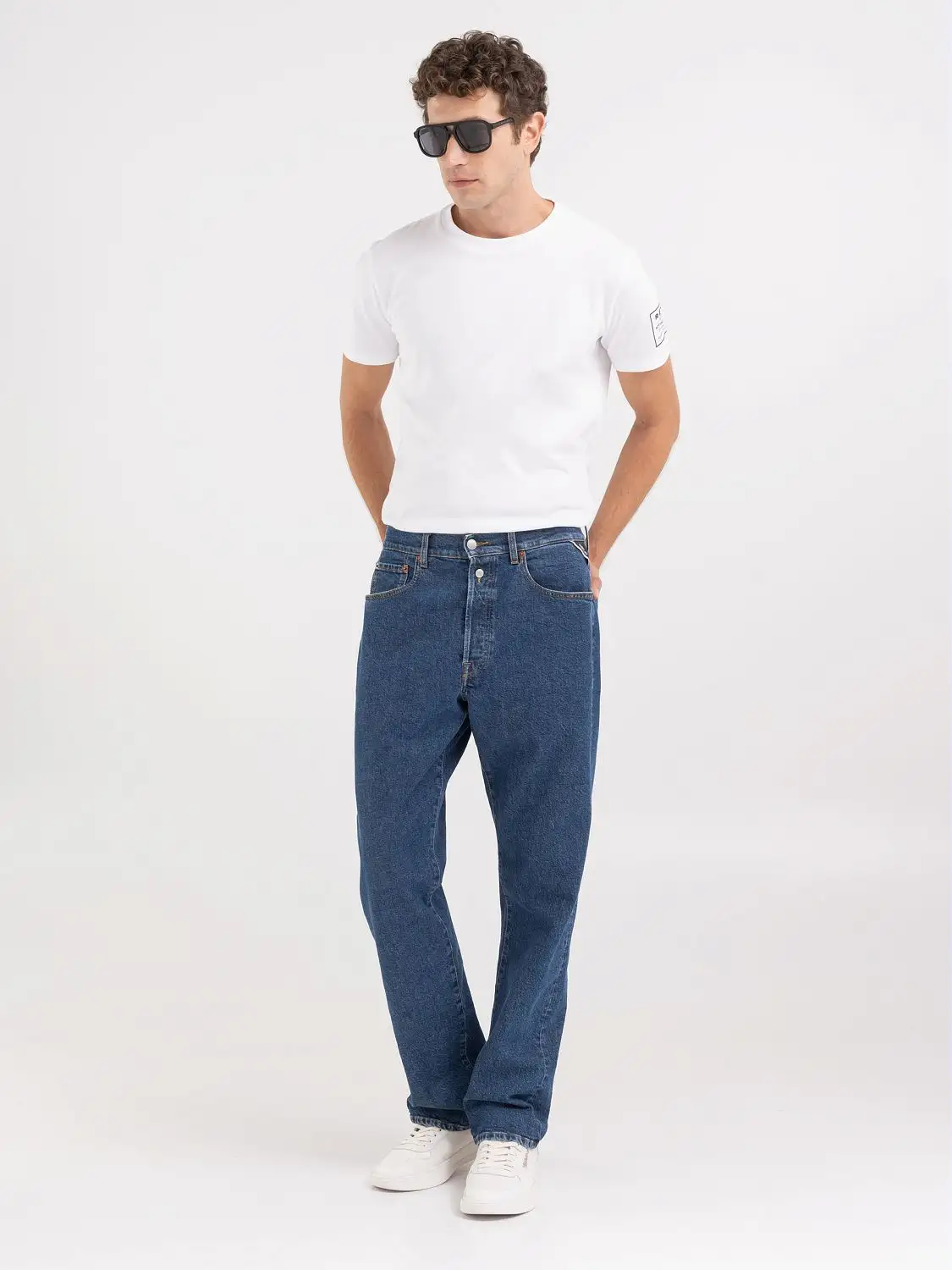 Replay M9Z1 Straight Fit Jeans Dark Blue