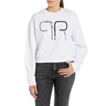 Replay Cropped Sweatshirt With Print White