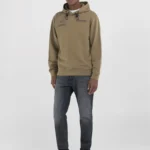 Replay Hoody With Patch Light Mud