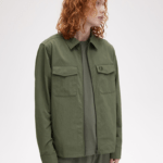 Fred Perry Pocket Overshirt Laurel W Grn