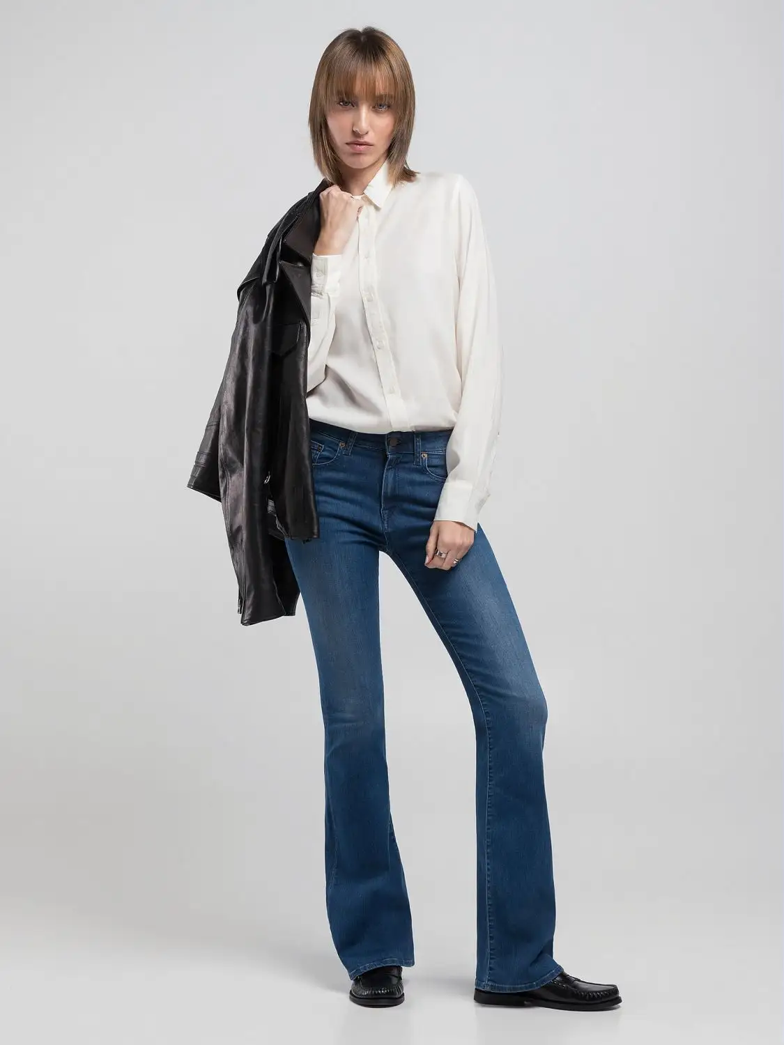 Replay Joella Flared Jeans Medium Blue