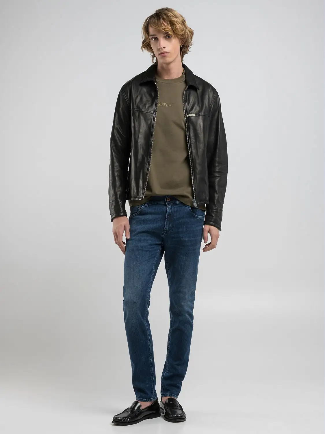 Replay Mickym Slim Fit Jeans Dark Blue