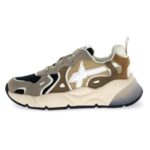 Just Say Wizz Sarah-W Suede/Nylon Taupe-Black-Beige
