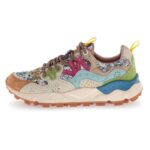 Flower Mountain Yamano 3 Woman Suede/Jaquard F Cream-Beige-Orange