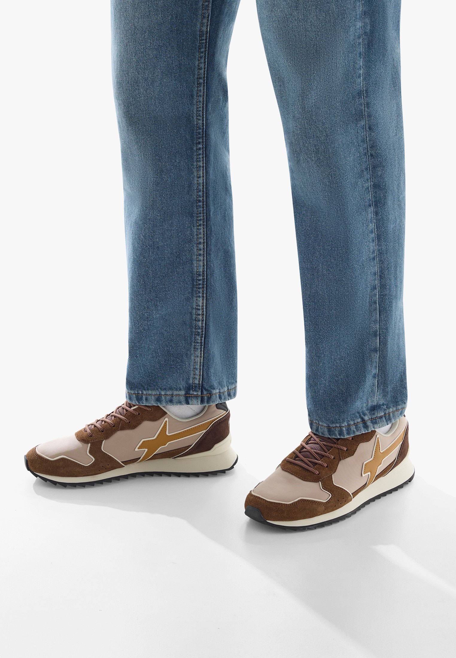 Just Say Wizz Jet-M Suede/Nylon Spoiler Chestnut-Beige-Zucca