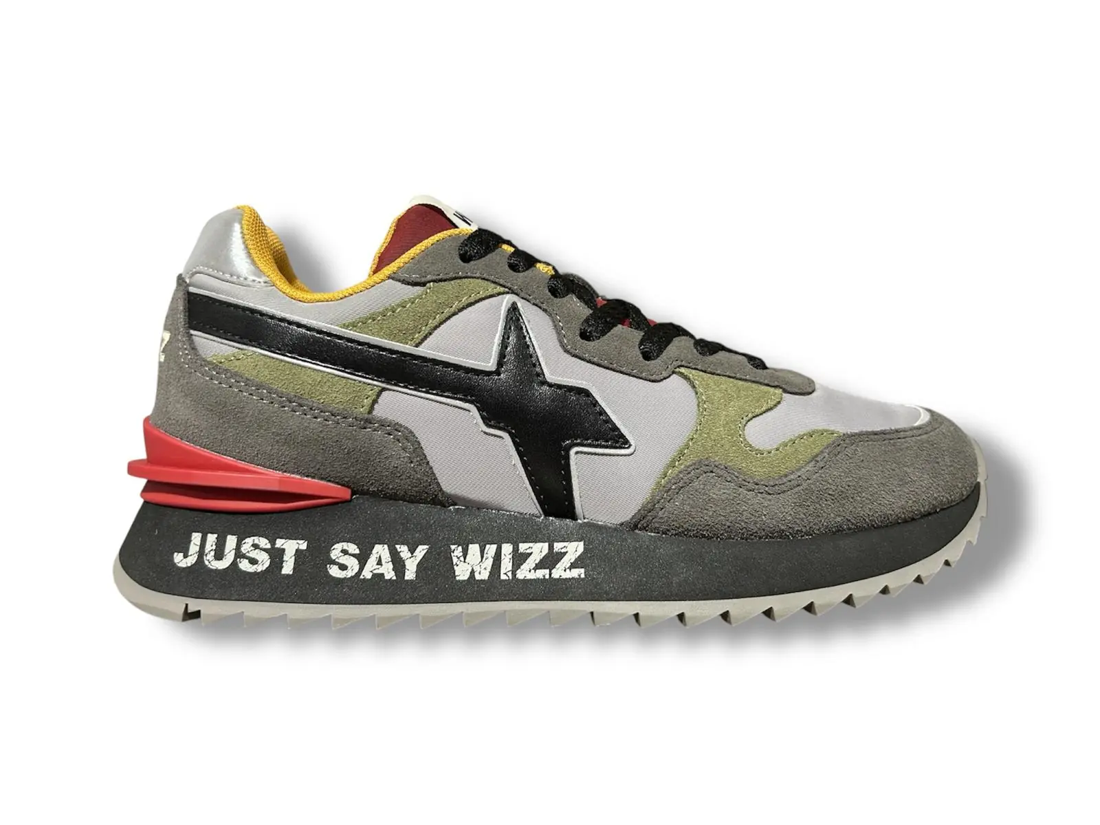Just Say Wizz Yak-M Suede/Nylon Sole Just Anthracite-Grey-Militare