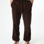 blue banana Check Straight Pant Largo Recto Brown