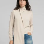 Replay Scarf Neck Pullover Beige