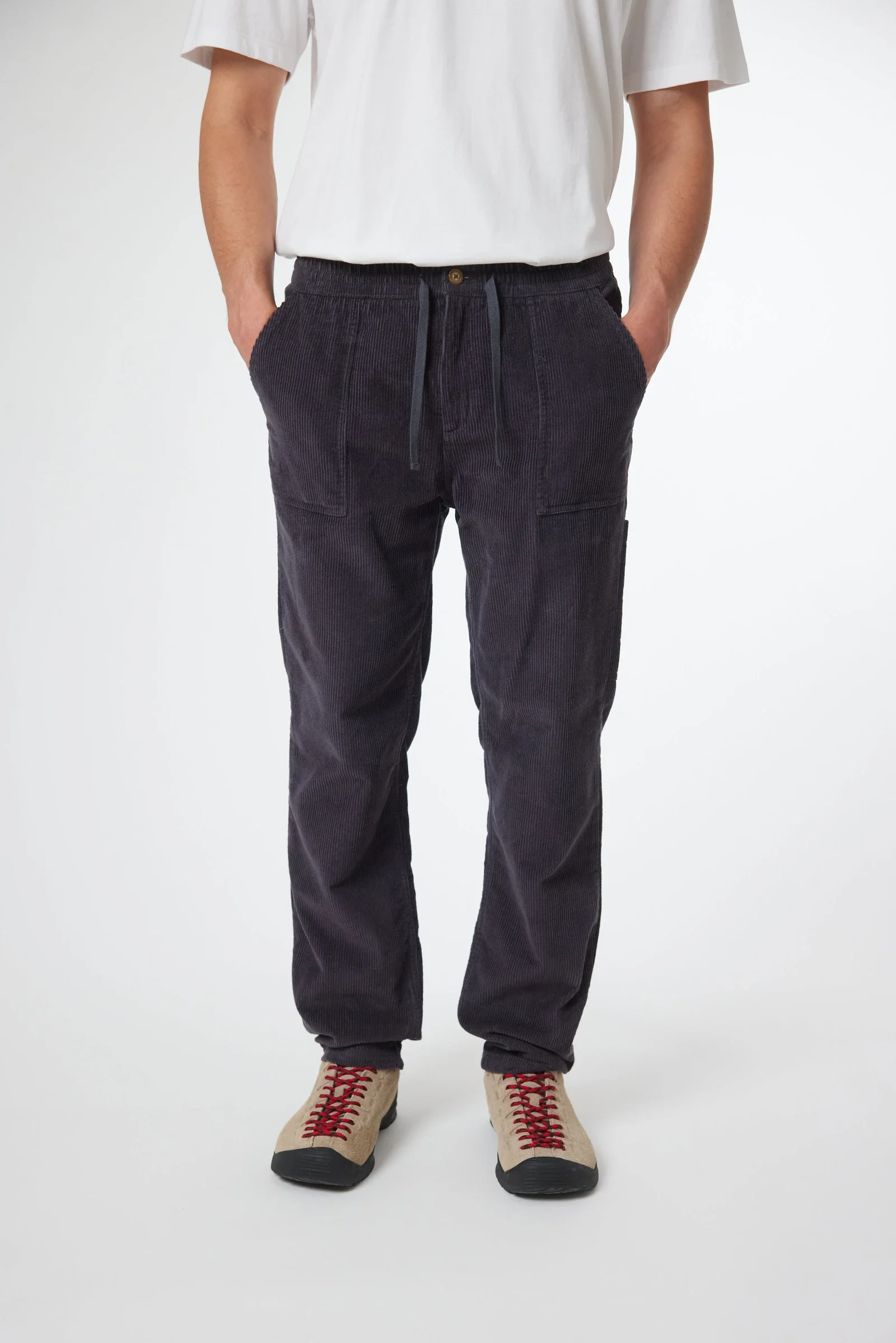 blue banana Check Straight Pant Largo Recto Grey