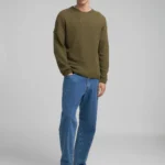 Replay Wool-Blend Crew-Neck Pullover Musk Melange