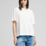 Replay Cotton Crew-Neck T-Shirt Natural White