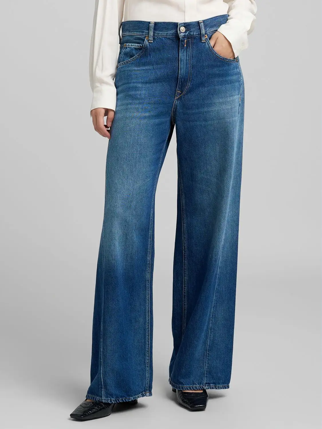 Replay Narja Baggy-Fit Jeans Medium Blue
