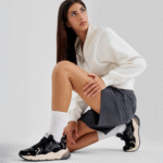 Just Say Wizz Sarah-W Suede/Fabric Black-Platinum Black