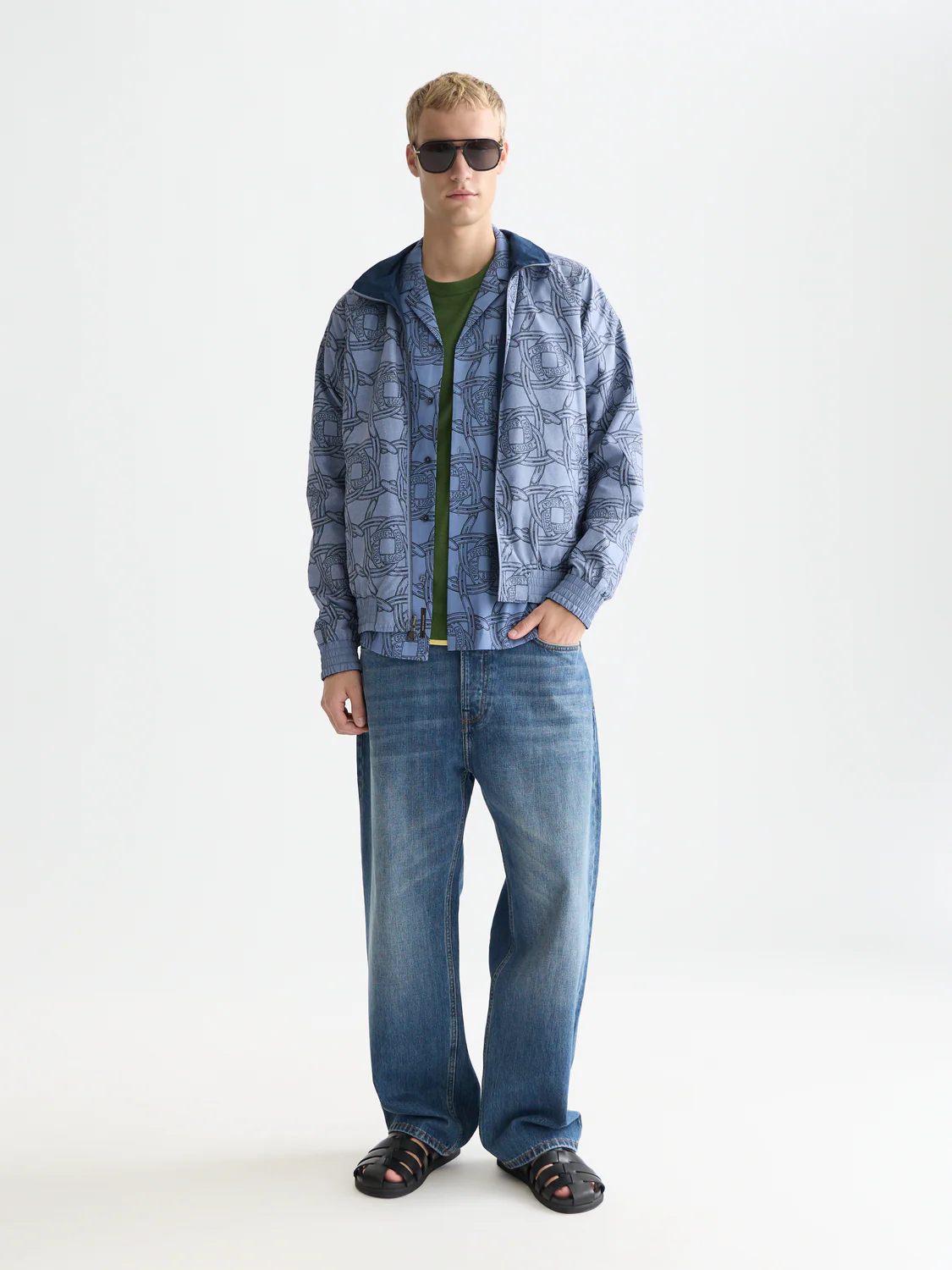 Scotch&Soda Reversible Printed Jacket Pageant Blue