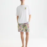 Scotch&Soda Front And Back Artwork Loose-Fit T-Shirt Bright White