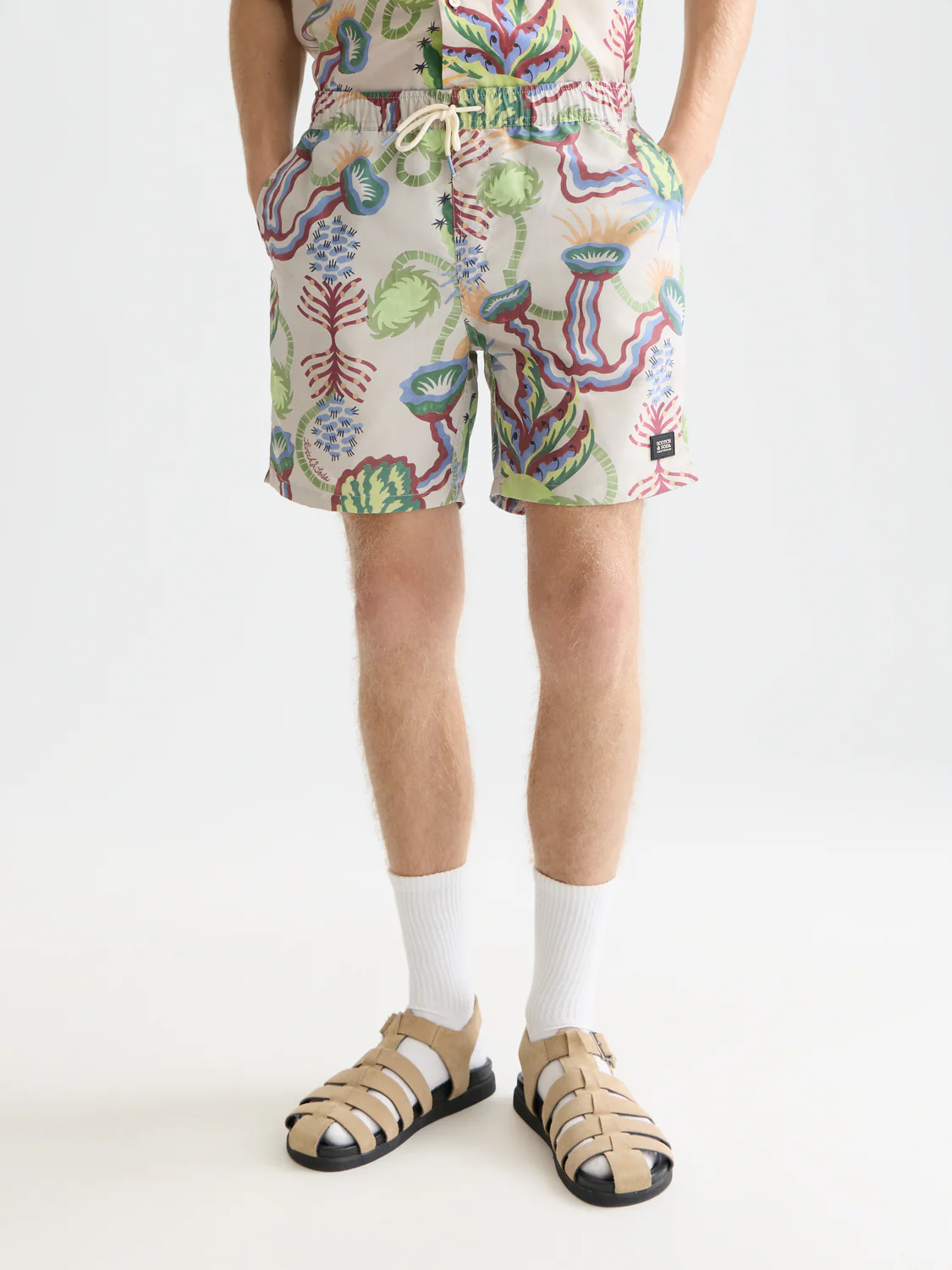 Scotch&Soda Printed Mid-Length Swim Shorts Desert Floral Infinity