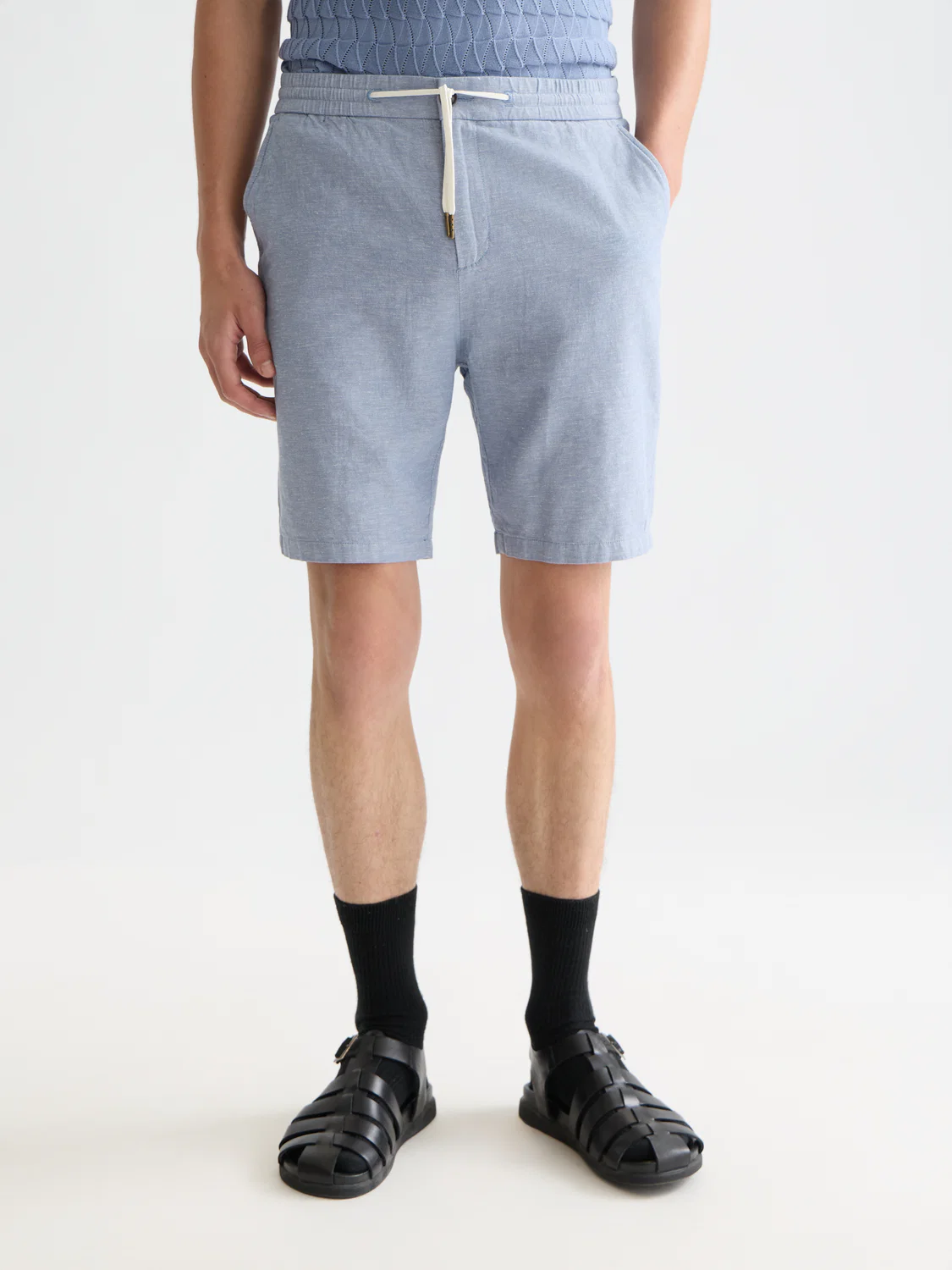 Scotch&Soda Fave Cotton Linen Regular-Fit Chino Shorts Infinity