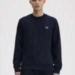 Fred Perry Crew Neck Sweatshirt Navy