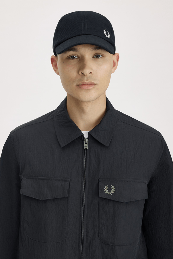 Fred Perry Pique Classic Cap Black/Snow white