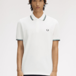 Fred Perry Twin Tipped Shirt SnowWht/Sgrn/Nvy