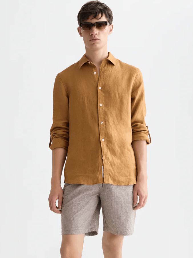 Scotch&Soda Linen Regular-Fit Shirt Cathay