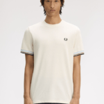 Fred Perry Twin Tipped Cuff T-Shirt Ecru