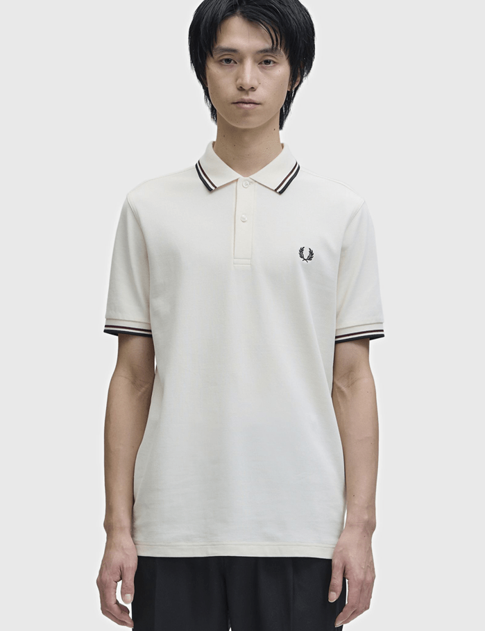 Fred Perry Twin Tipped Shirt Ecr/Oxbld/Grsrts