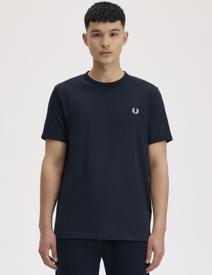 Fred Perry Ringer T-Shirt Navy