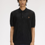 Fred Perry Cable Knitted Shirt Black