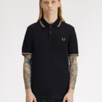 Fred Perry Twin Tipped Shirt Black