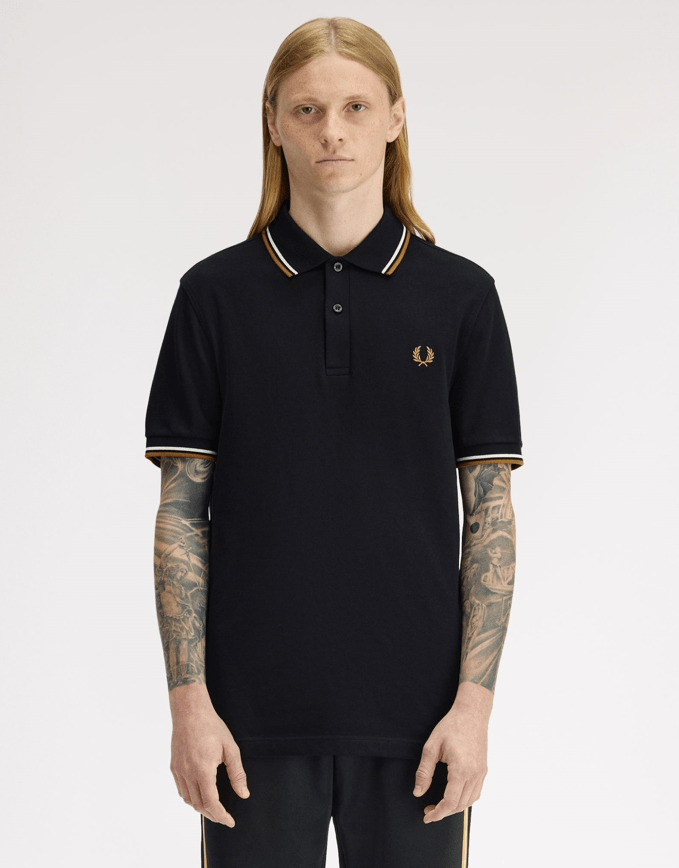 Fred Perry Twin Tipped Shirt Black