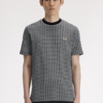 Fred Perry Checkerboard T-Shirt Black