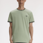 Fred Perry Twin Tipped T-Shirt Seagrass/Black