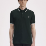 Fred Perry Twin Tipped Shirt Nightgreen/Snwht