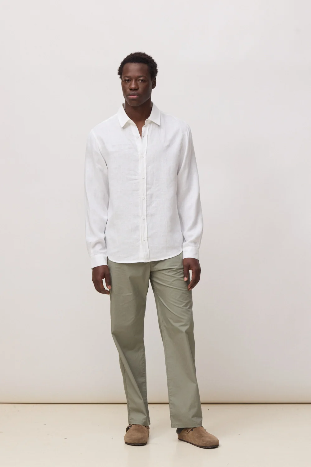 blue banana Core Linen Shirt White