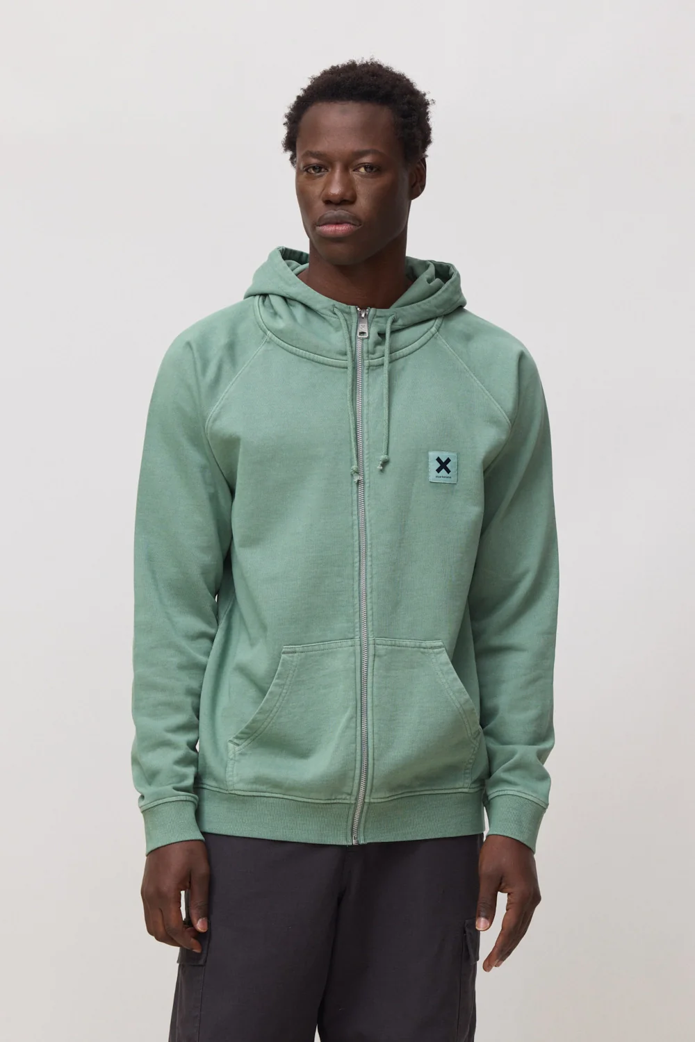 blue banana Iconic Full Zip Hoodie Sage
