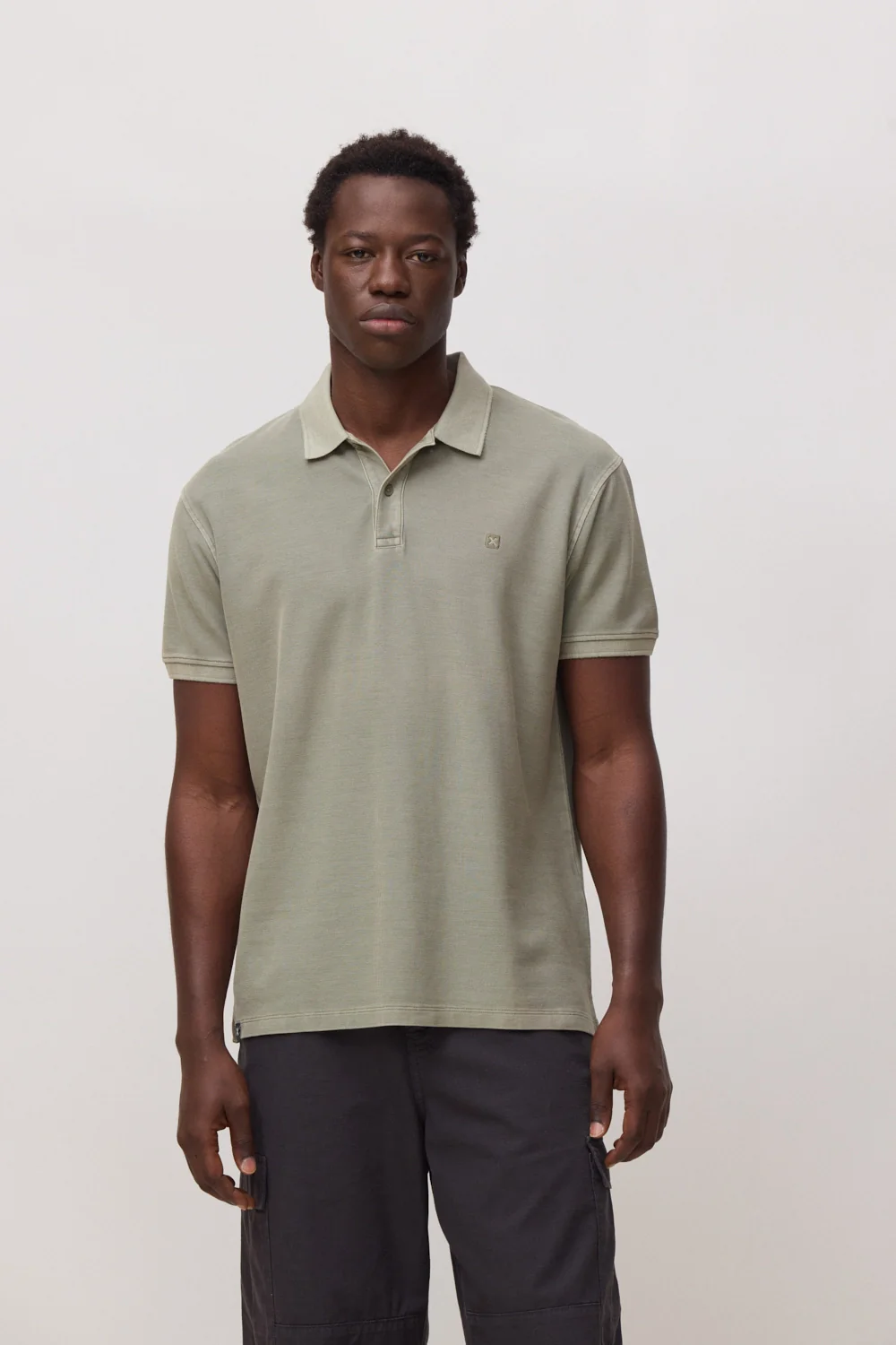 blue banana Nature Polo Olive Green Washed