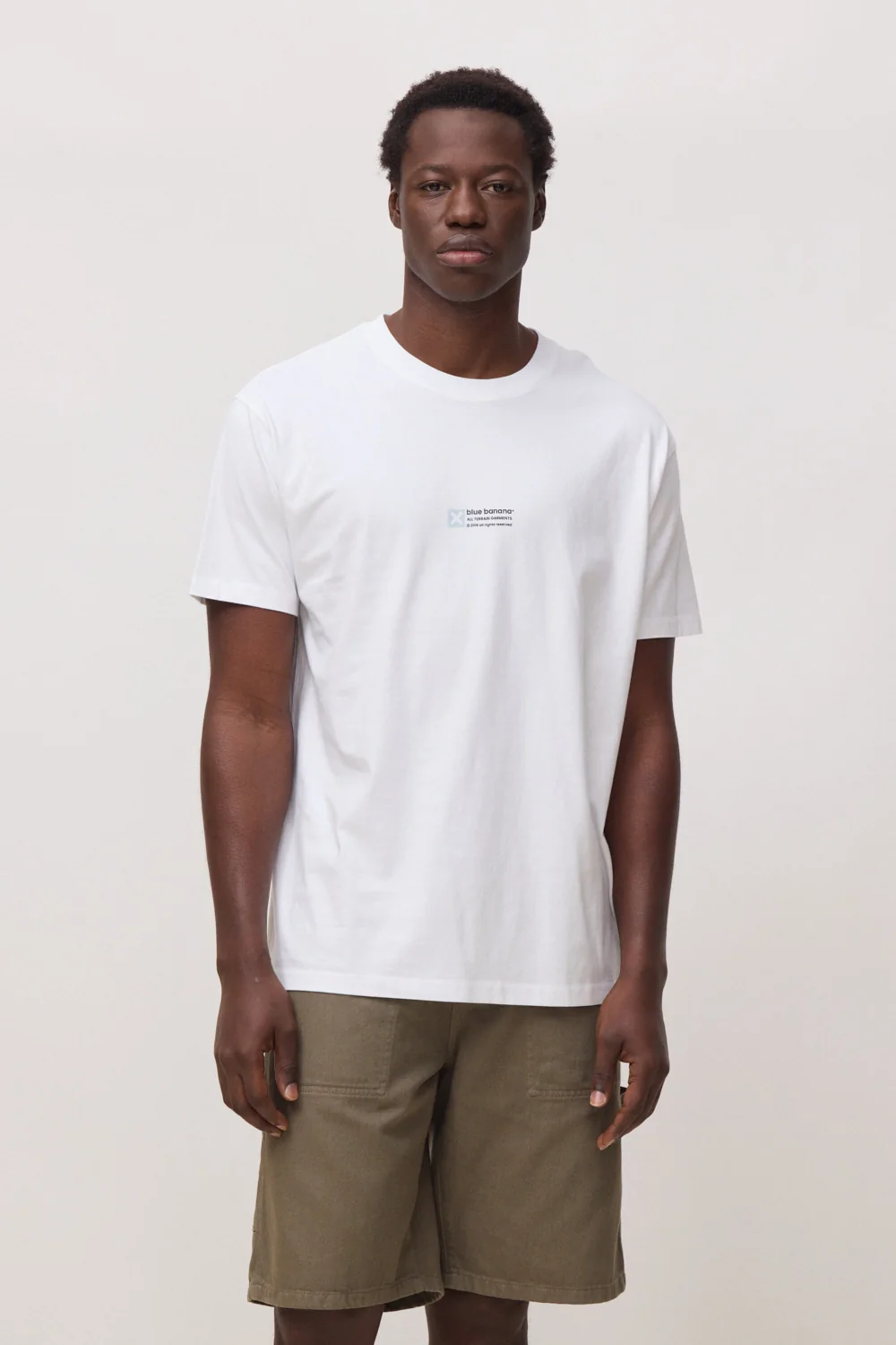 blue banana Note Tee White