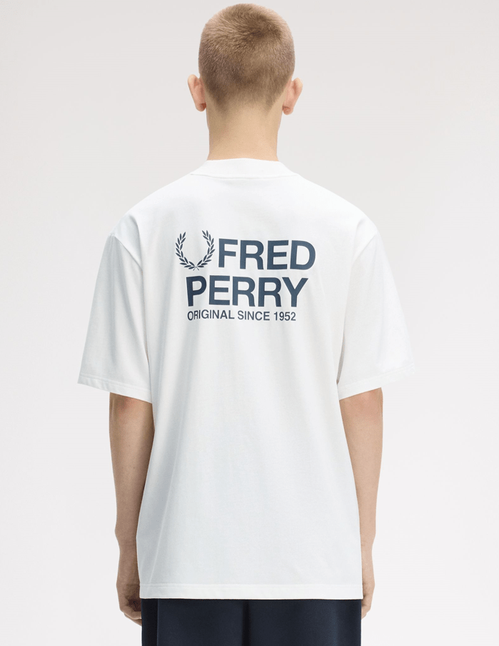 Fred Perry Back Print Fred Perry Shirt Snow White