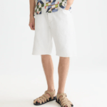 Scotch&Soda Printed Stitched Relaxed-Fit Short-Sleeve Shirt Patchwork Jacquard